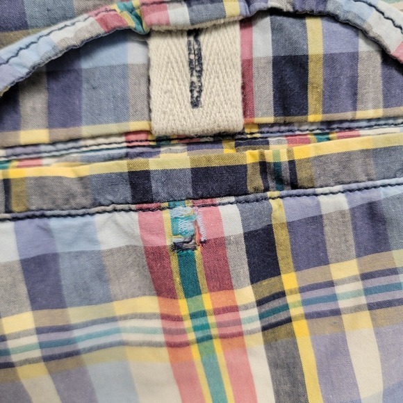 Urban Pipeline Cargo Shorts Mens Sz 40 Plaid Woven Cotton Multicolor 11" Inseam - Picture 6 of 7